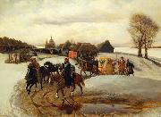 Vyacheslav Schwarz The Spring Pilgrimage of the Tsarina, under Tsar Aleksy Mihailovich oil